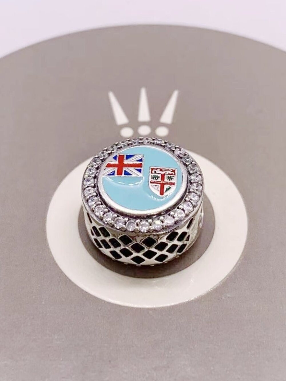 Pandora Fiji Flag Exclusive Bead Charm